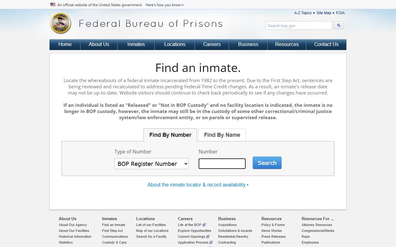 Weld County released inmates federal BOP locator