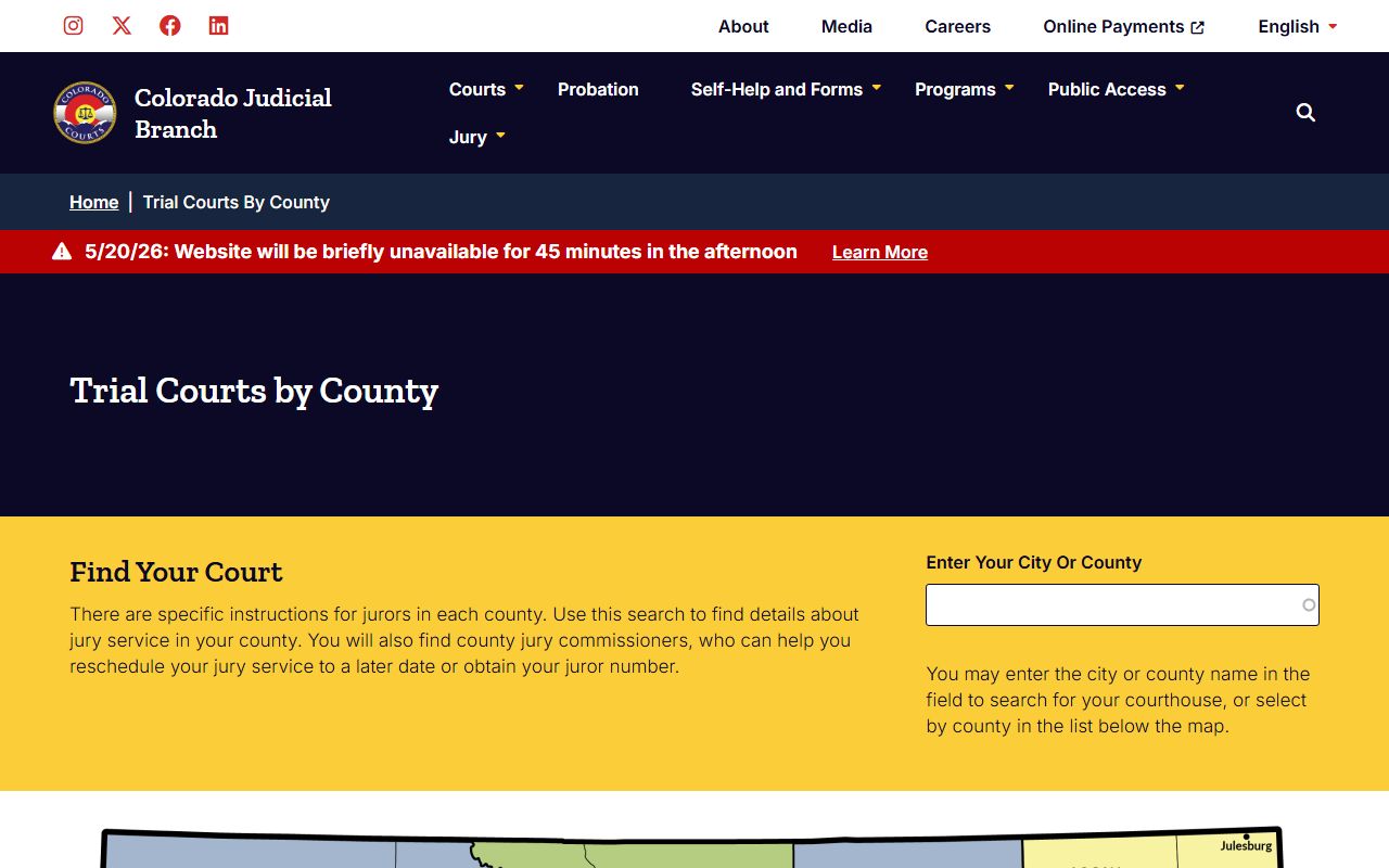 Weld County District Court Colorado trial court overview